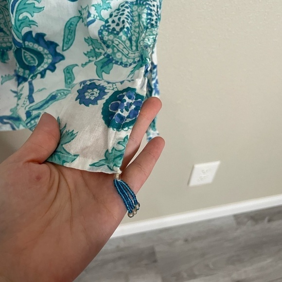 Roberta Roller Rabbit Paisley Tunic XS Cotton Made in India - Picture 3 of 8